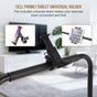 FAHKNS Handle Bar for Walking Pad Only, 31"-39.4" Height Adjustable Treadmill Handlebar, Stabilized Steel Handle Bar for Walking Pad with Phone/Tablet Holder, Non-Slip Rubber Walking Pad Handrail